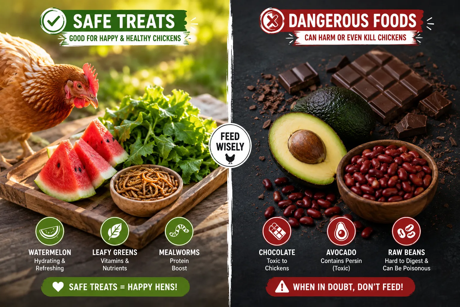 Are There Any Safe Treats Similar to Chocolate for Chickens?