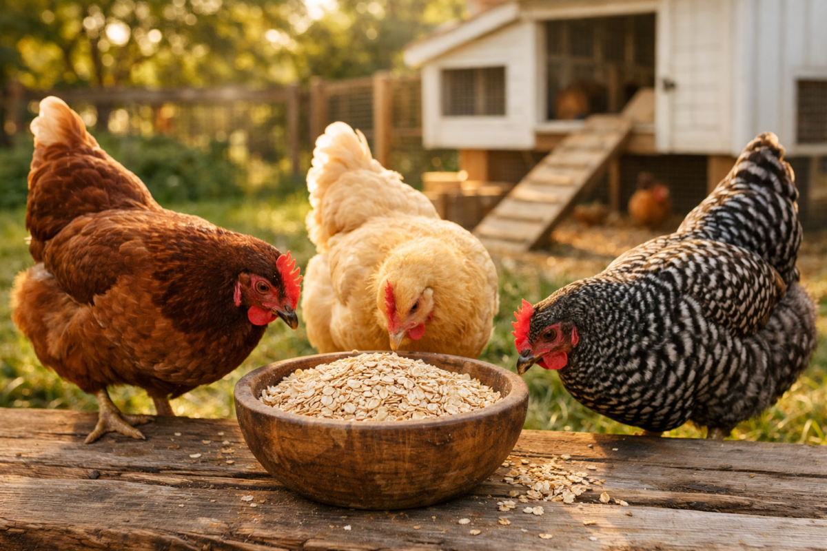 Can Chickens Eat Oatmeal?