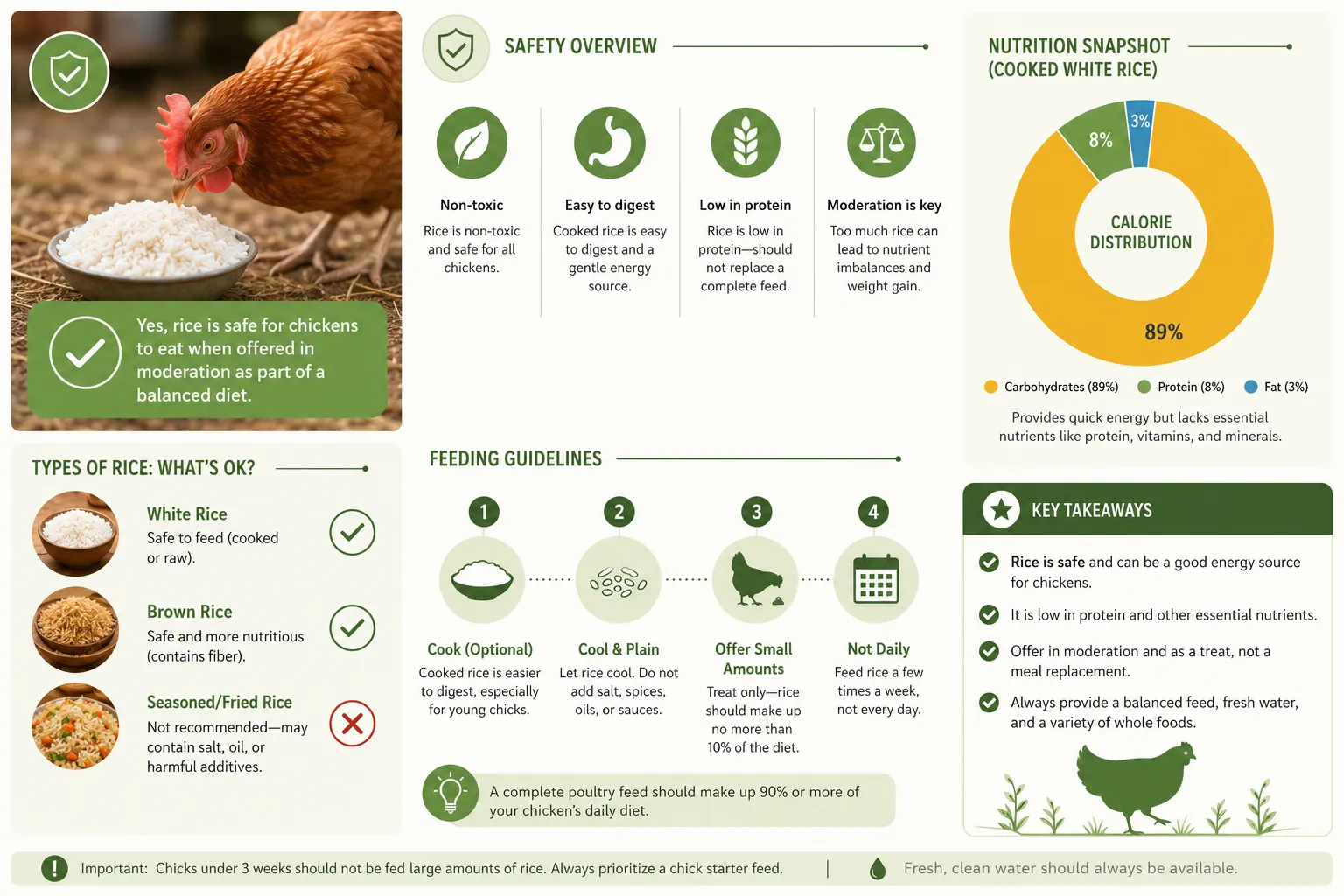 Do Chickens Like Eating Rice?