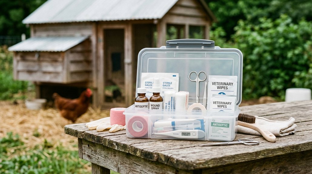 essential first aid supplies for chickens