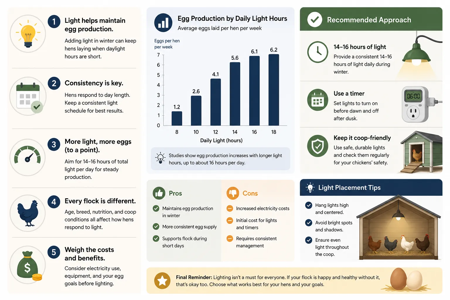 How Many Hours of Light Do Chickens Need to Lay Eggs in Winter?