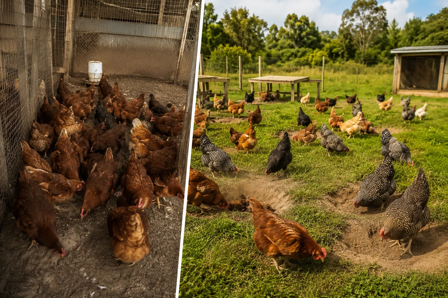 How to Calculate Run Size for 6 Chickens