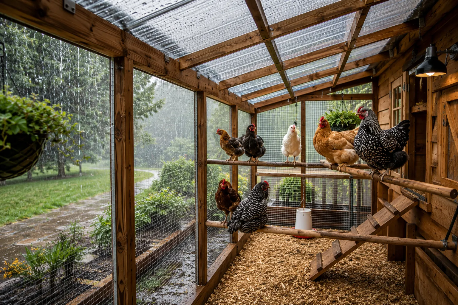 How to Protect Chickens from Rain and Wet Weather